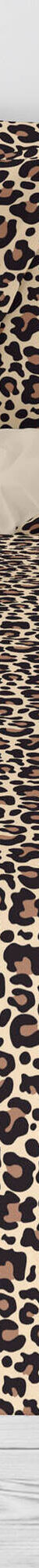 Linge de lit imprimé Léopard - coton (chocolat) Linge de lit imprimé Léopard - coton (chocolat)